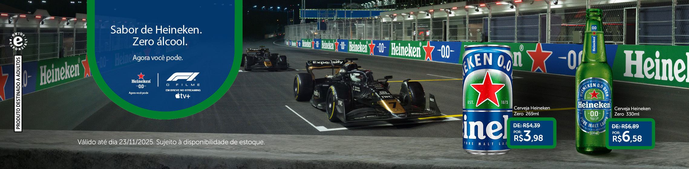 Cerveja Heineken Zero  330ml 16/11